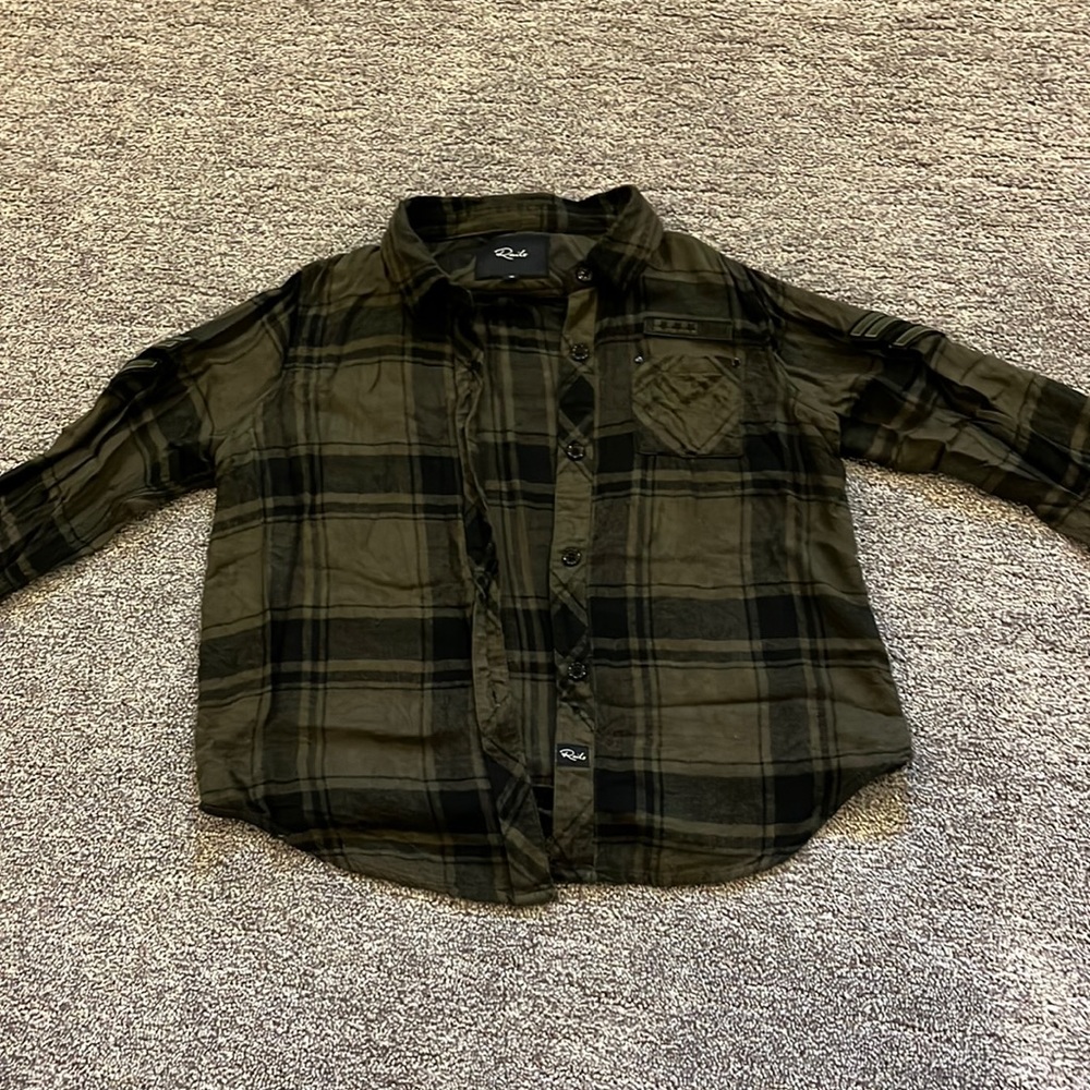 Flannel girls  button down